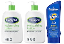 2 Cetaphil + 1 Coppertone Products