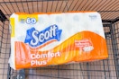 scott toilet paper in a shopping cart