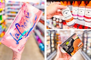 la croix, breyers, and kinder's products 3-photo collage