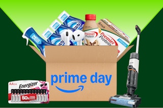 a box of amazon items