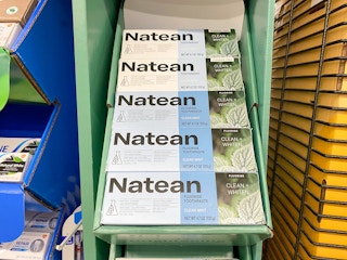 natean toothpaste on walmart display