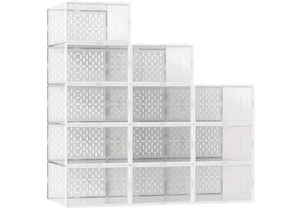 Stackable Shoe Boxes 12-Pack