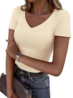 PRETTYGARDEN Women's V-Neck Tee