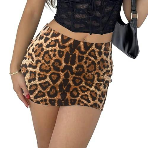 Women's Leopard Skirt with Shorts