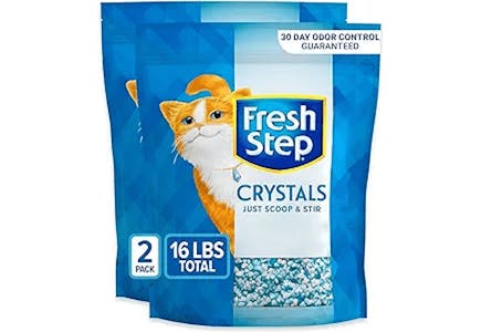 Fresh Step Crystals Cat Litter 2-Pack