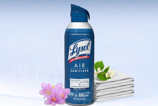 Lysol Air Sanitizer 3-Pack, as Low as $9.60 on Amazon card image