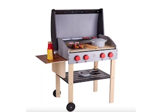 wooden toy grill