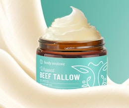 a jar of whipped beef tallow