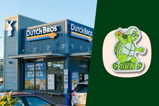 dutch bros sticker march