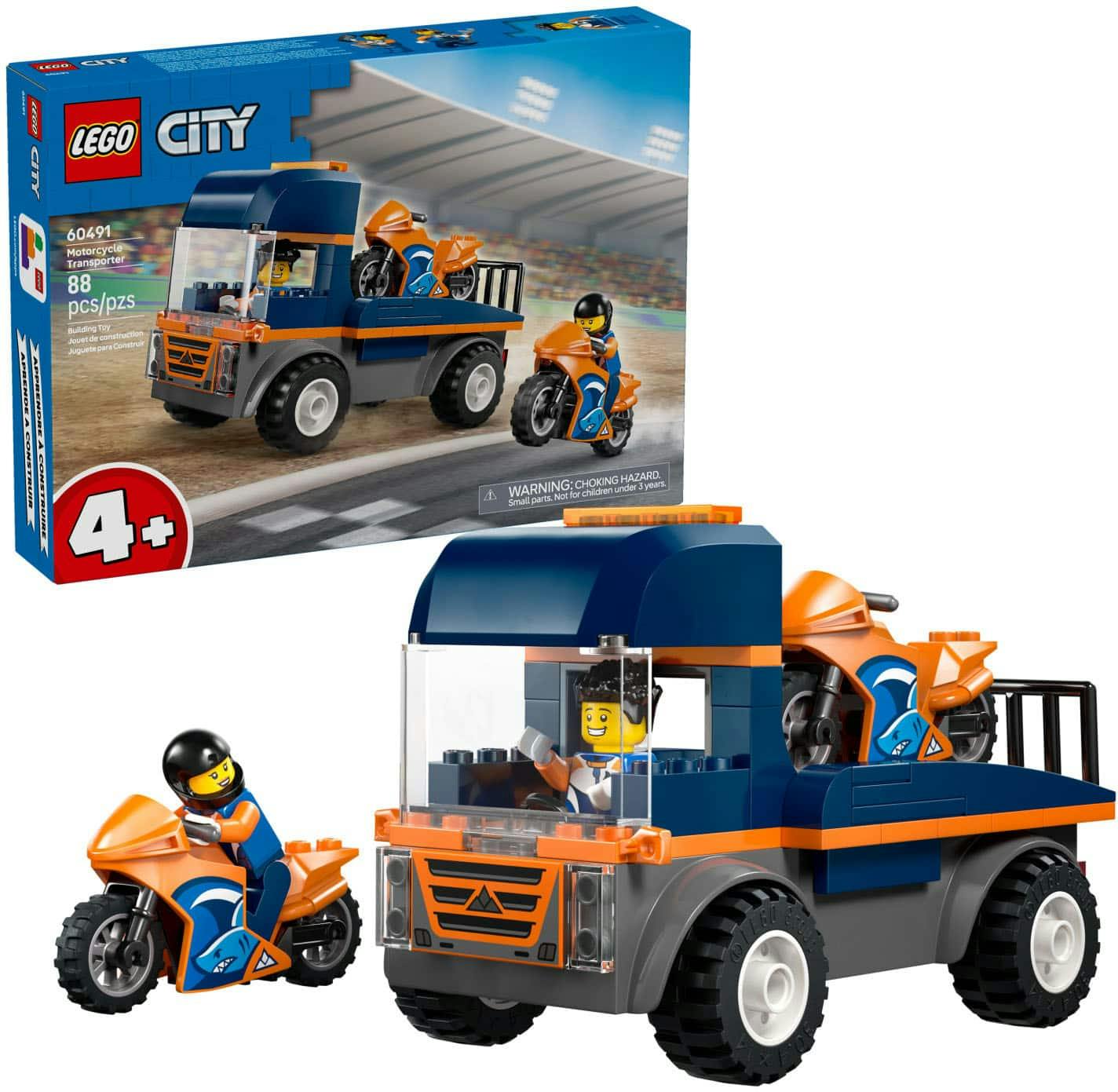 LEGO City Motorcycle Transporter