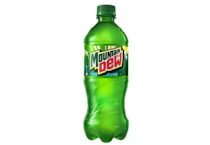 2 Mountain Dew Soda Bottles