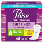 2 Poise Panty Liner Packs