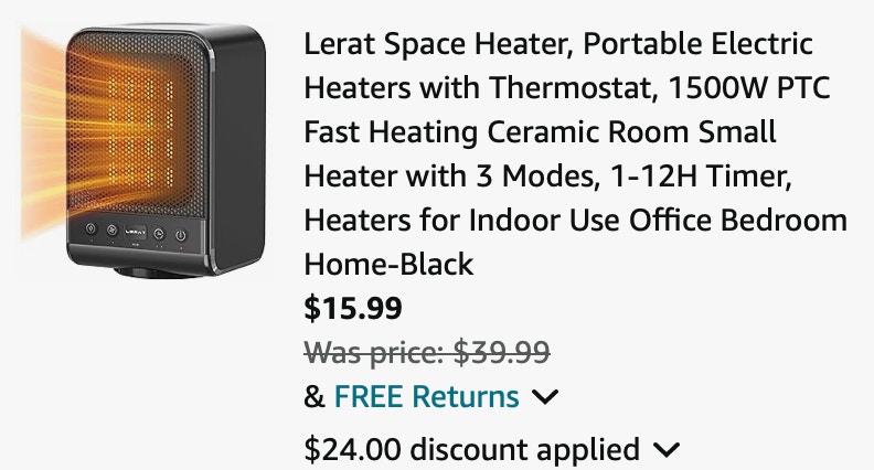 portable space heater