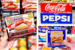 cheese soda hot dogs collage