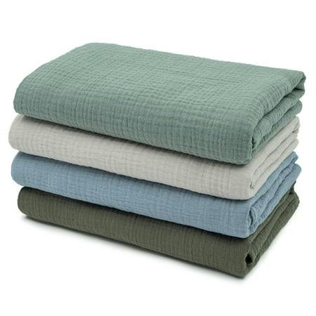 Muslin Swaddle Blankets 4-Pack