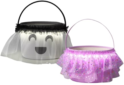 2 Light-Up Trick or Treat Pails