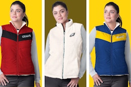 2-in-1 NFL Women's Reversible Vest, Only $42 at QVC card image