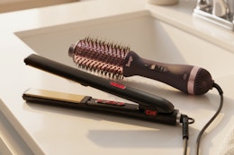 styling tools on sink