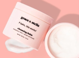 a pink jar of cleansing balm 