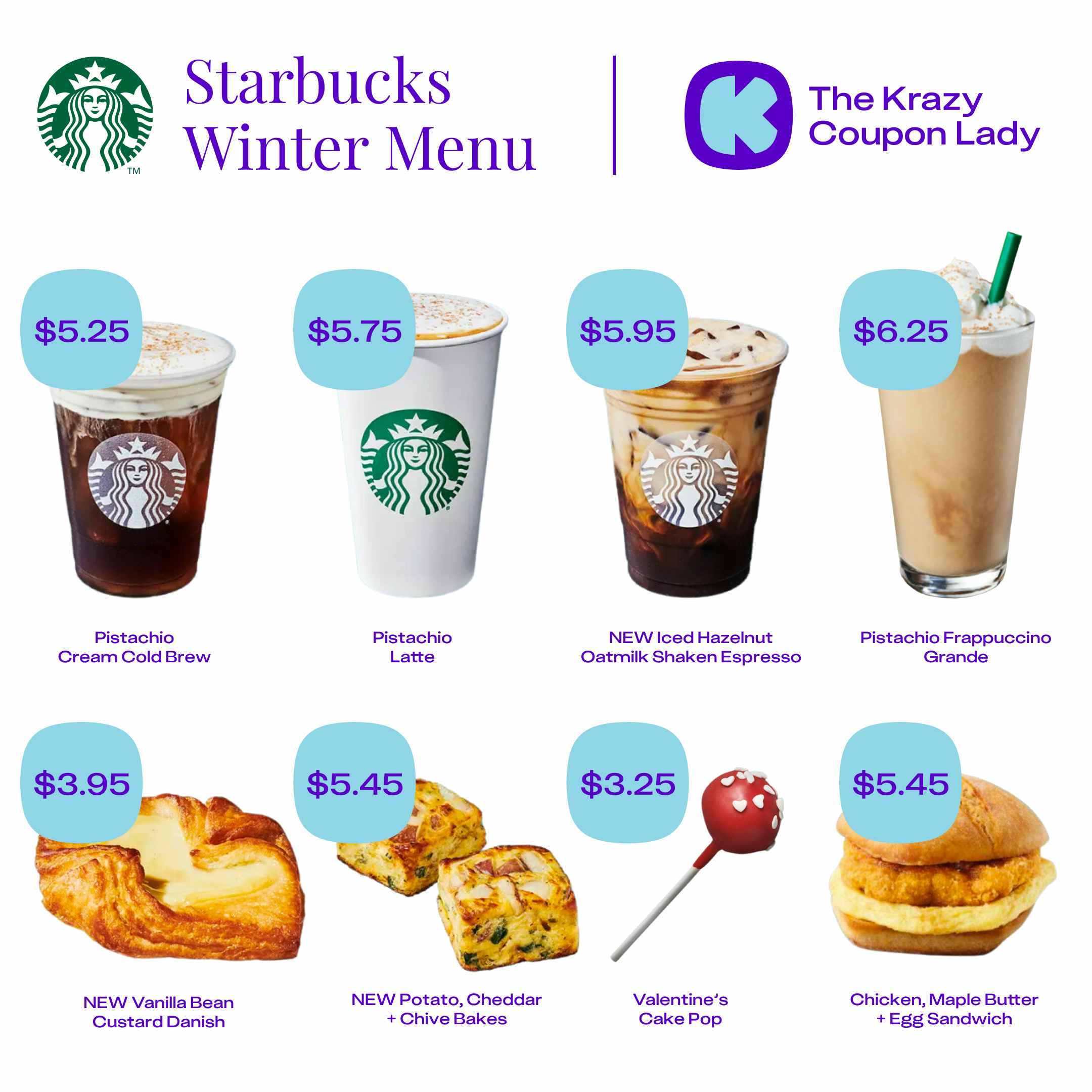 starbucks winter menu graphic