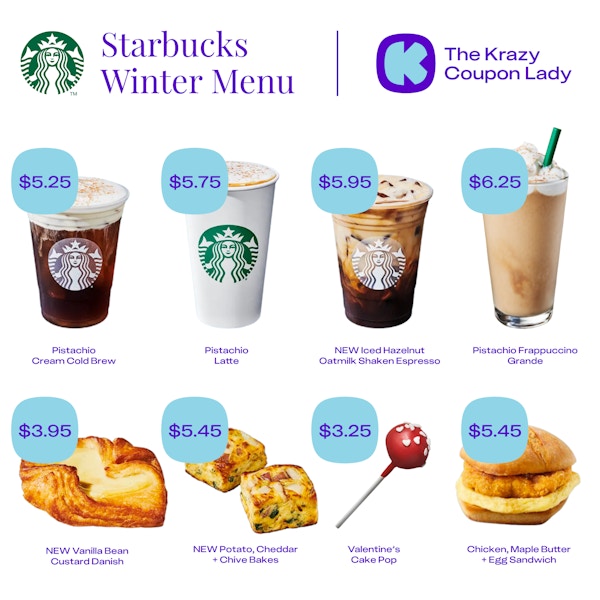 starbucks winter menu graphic