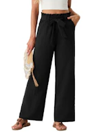 Women's Linen Palazzo Pants