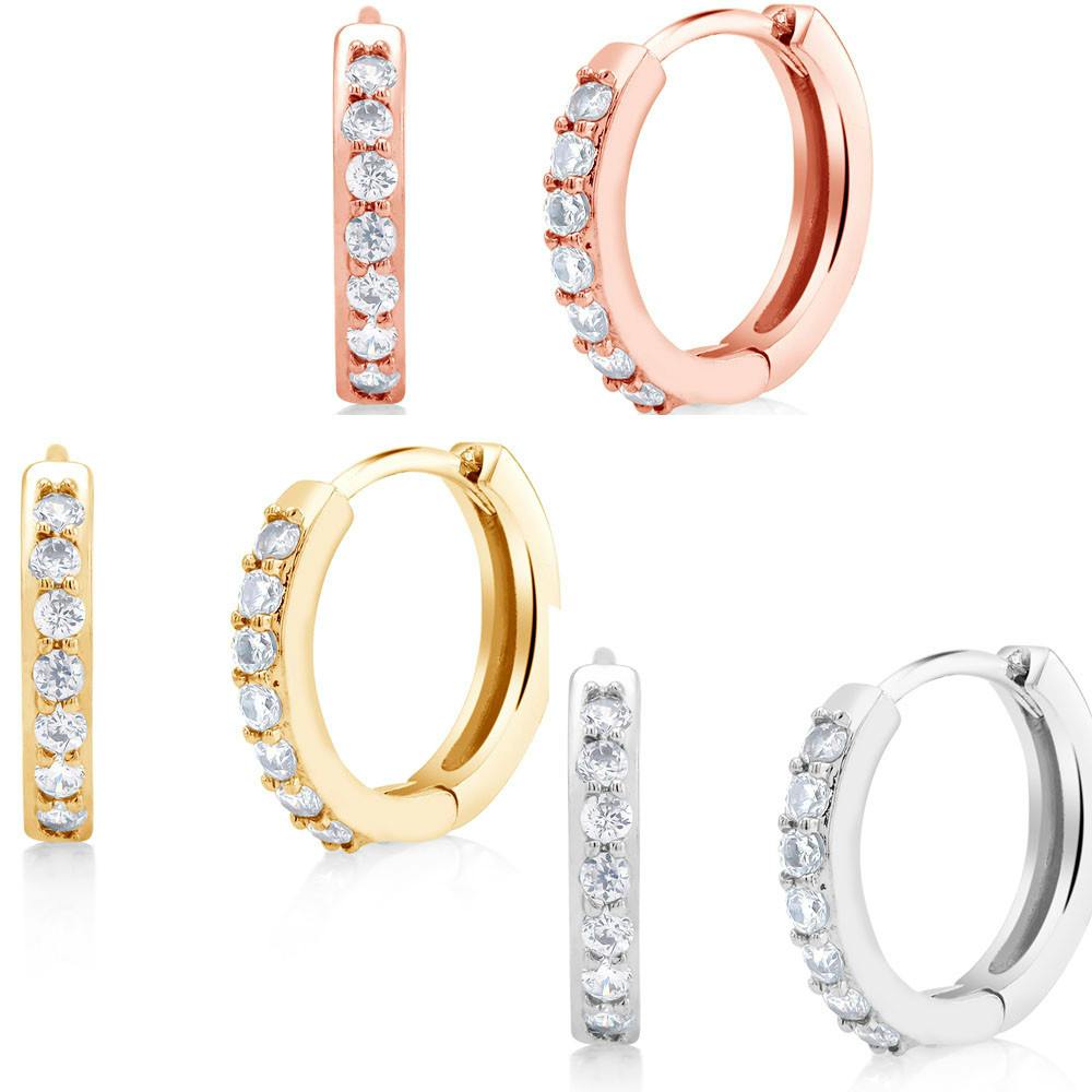 Private Label CZ Huggie Earrings