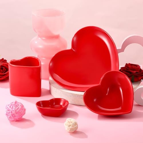 Heart-Shaped Dinnerware Set
