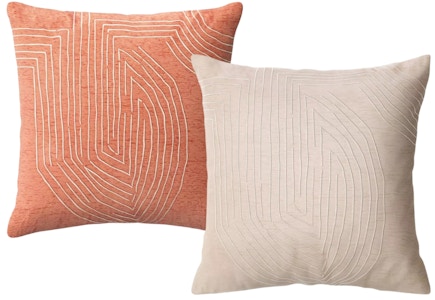 Thrreshold Oversized Embroidered Velvet Pillows