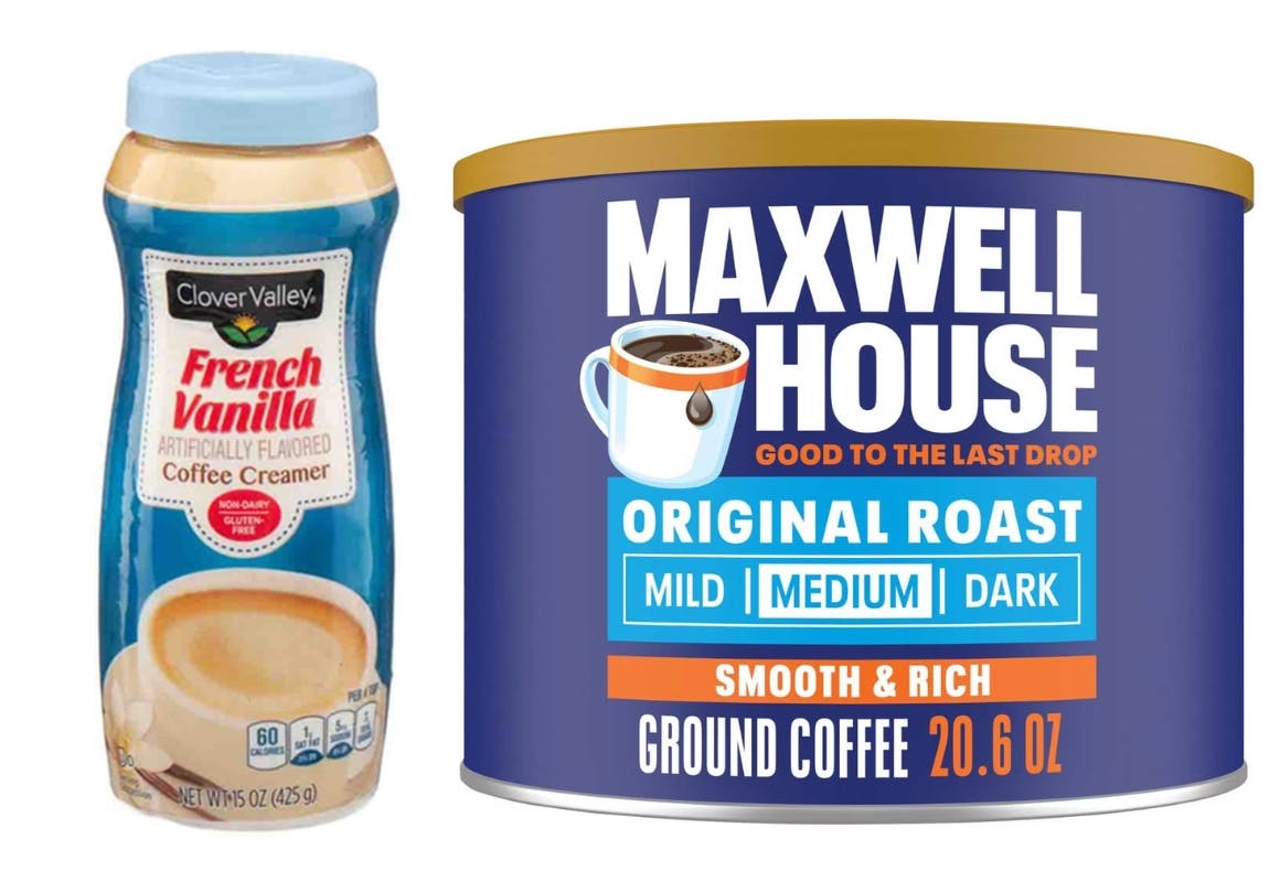 1 Maxwell House + 1 Clover Valley