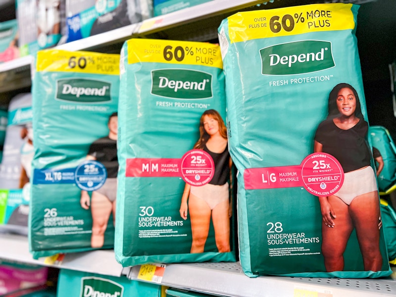 depend walmart 3