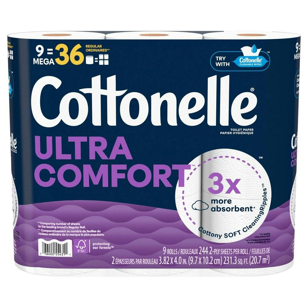 2 Cottonelle Toilet Paper Packs