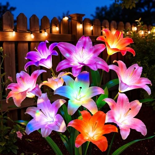 Solar Flower Lights 4-Pack