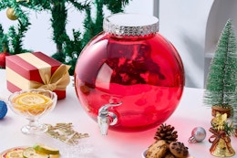 New Arrival: $13 Holiday Time Glass Ornament Dispensers at Walmart card image