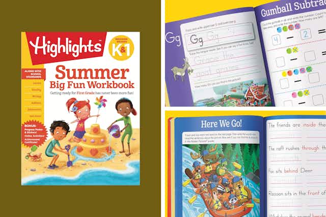 Amazon's Lowest Price Ever: $6 Highlights Summer Workbook (Grades K and 1) card image