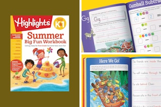 collage of the Highlights Summer Big Fun Workbook