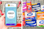 collage with KCL coupon on a smartphone screen and wellness products