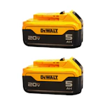 DEWALT 20V MAX 5.0Ah Battery 2-Pack