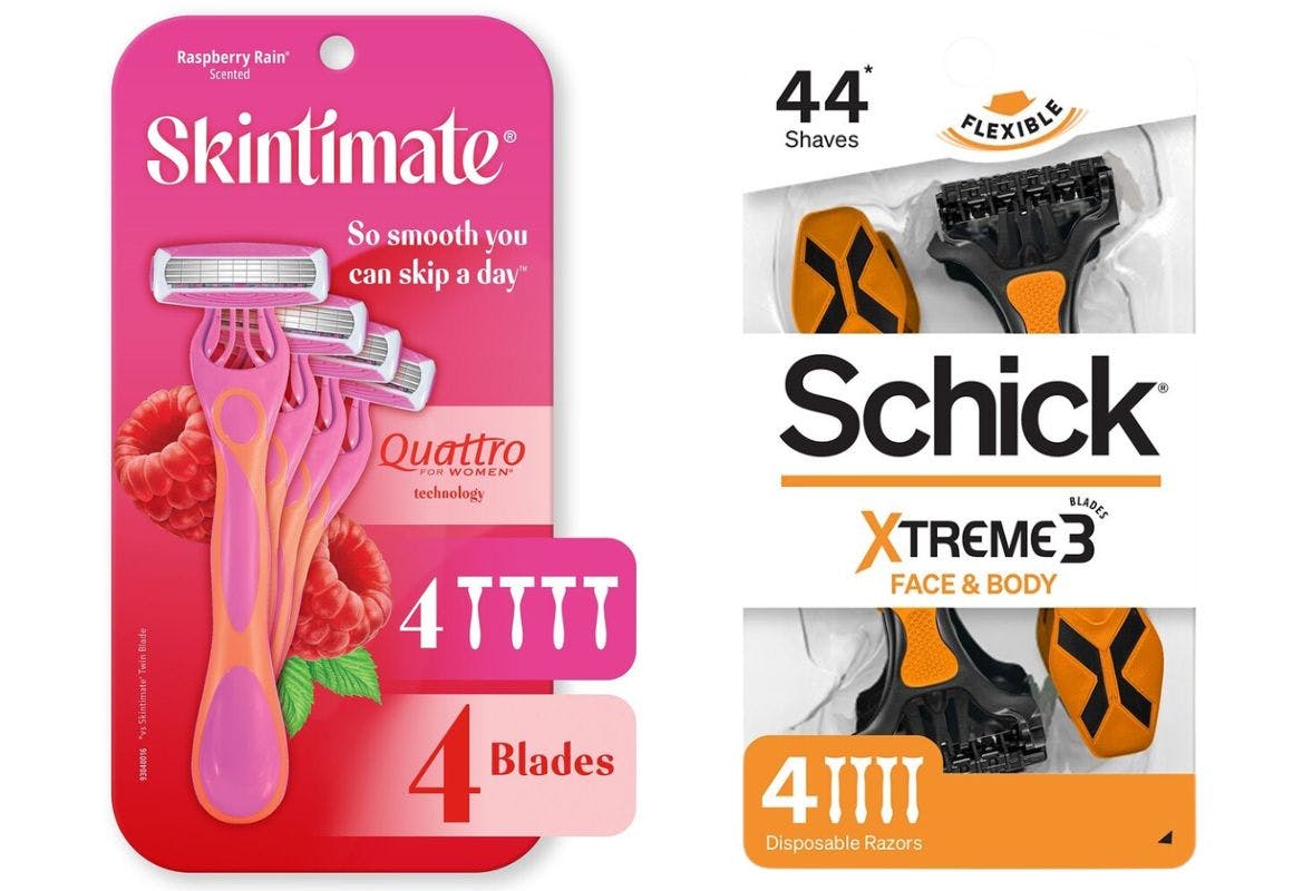 1 Skintimate + 1 Schick