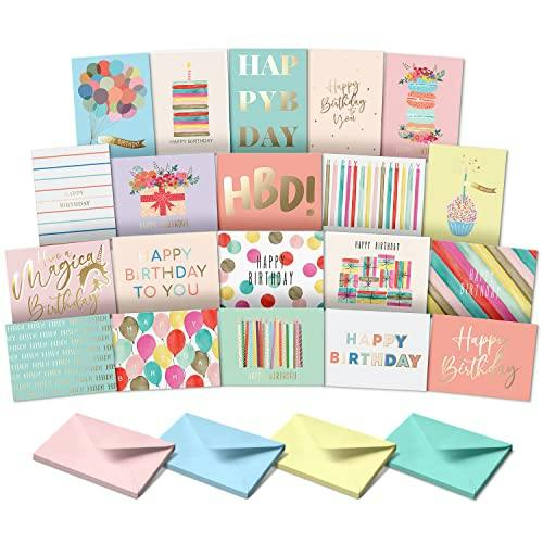 Birthday Cards (20-Piece Set)