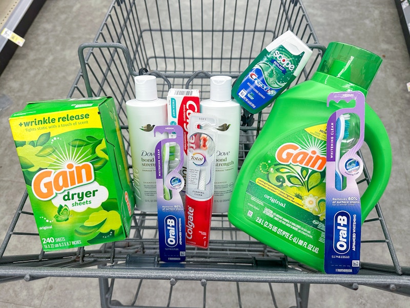 gain colgate crest oral-b dove walgreens haul