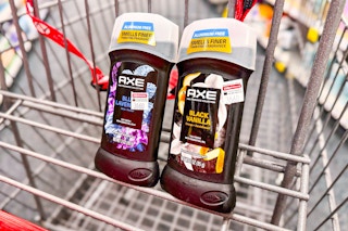 2 axe deodorants in a cart