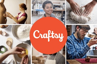 Crafting images behind the craftsy logo