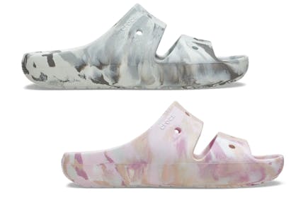 Crocs Adult Marbled Sandals