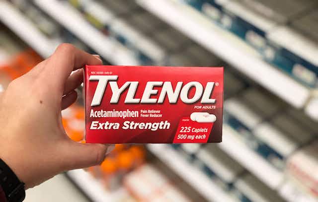 Tylenol Extra Strength 100-Count Pain Reliever, Now $4.91 on Amazon card image