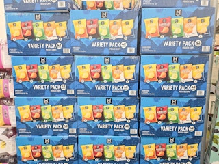 boxes of variety packs of chips