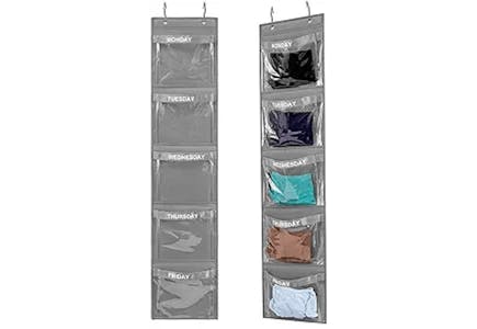 Day of Week Clothing Organizers