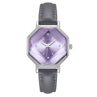 Women's Leather Band Dress Watch