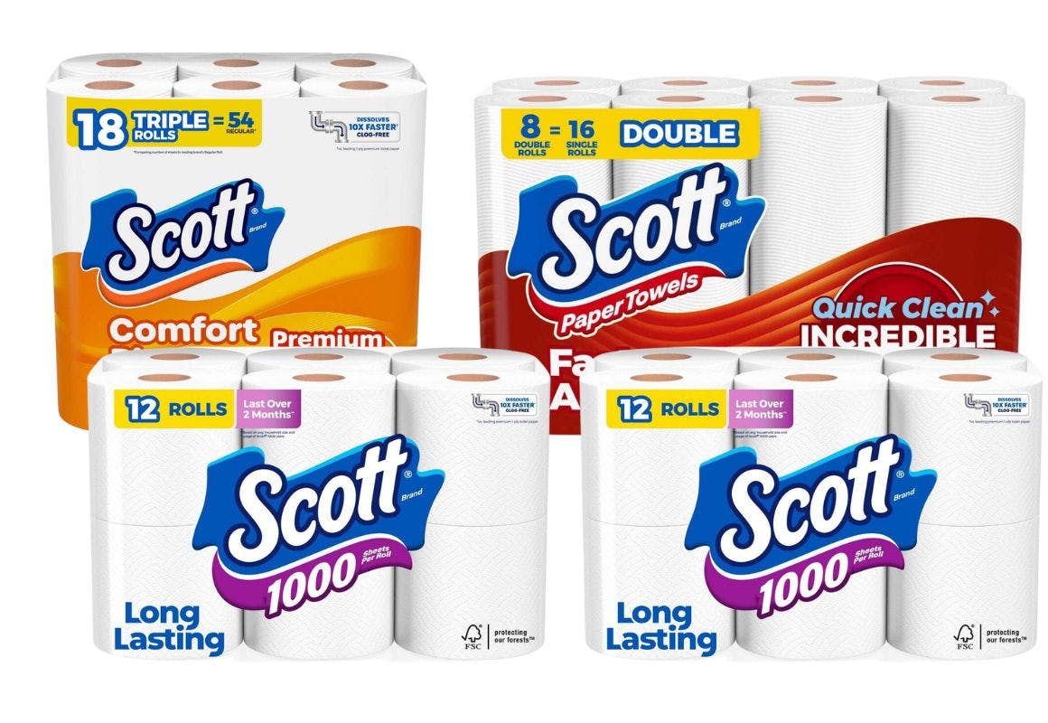4 Scott Paper Product Packs