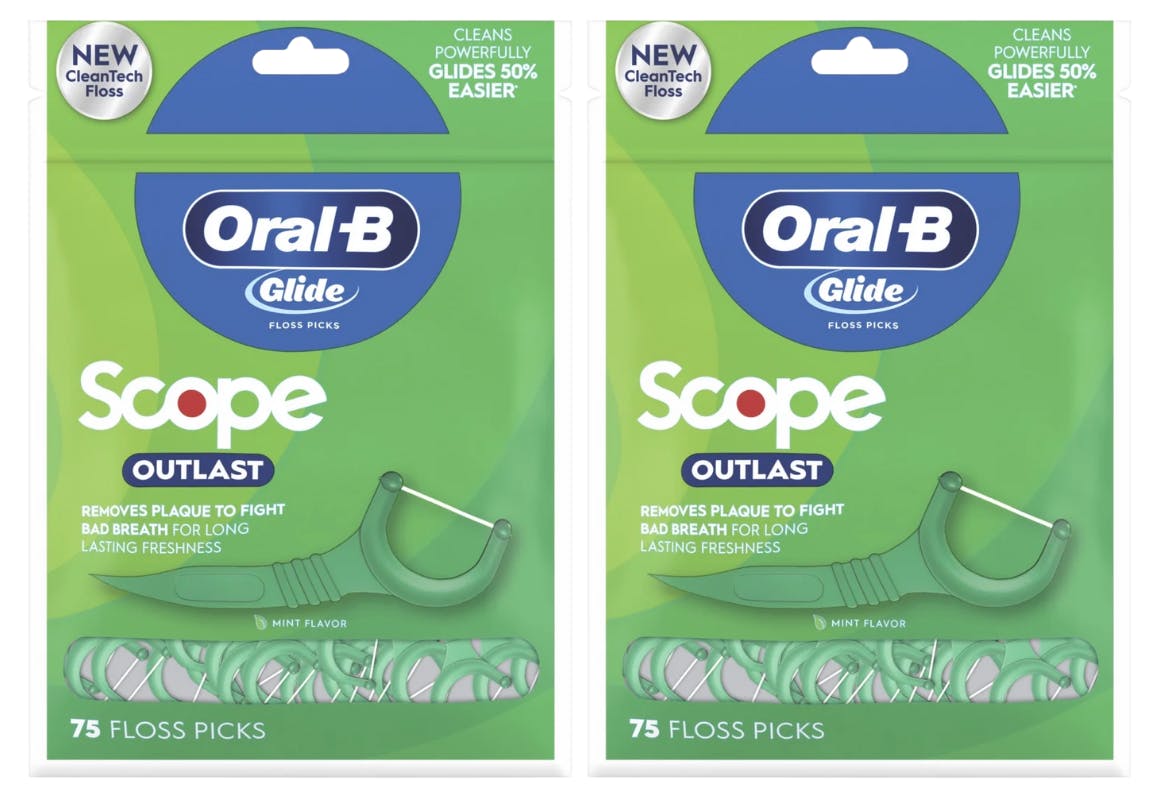 2 Oral-B Dental Floss Pick Packs